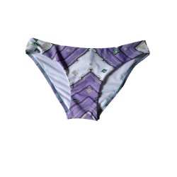 Costume mutanda donna marca CHIARA BLU taglia 4 L ( 46 ) colore viola bianco