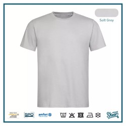 T-shirt da lavoro unisex in cotone colore Grigio scuro taglia S