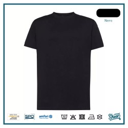 T-shirt da lavoro unisex in cotone colore Nero taglia S