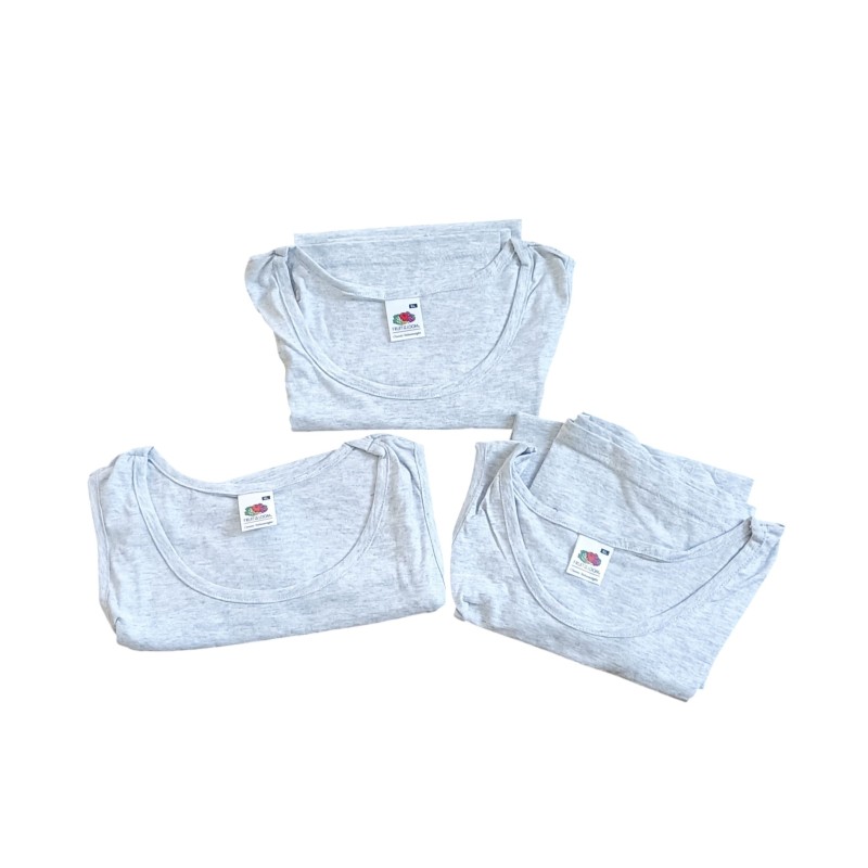 3 canottiera FRUIT OF THE LOOM colore grigio taglia XL