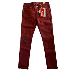 Pantaloni BAMBINO marca STREETGANG taglia 34,40 colore Rosso Bordeaux